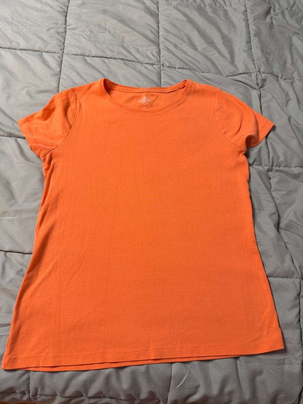 St. John's Bay Orange Short Sleeve Crew Neck Tee